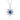 Jewelhalo Sterling Silver Flower Sapphire Necklace