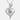 Jewelhalo Sterling Silver Rose and Heart Necklace