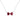 Jewelhalo Bow Ruby Sterling Silver Necklace