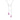 Pink Sapphire Pear Pendant Necklace