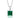 Jewelhalo Princess Cut Emerald Necklace