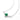 Jewelhalo Emerald Cut Sterling Silver Necklace