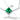 Jewelhalo Emerald Cut Sterling Silver Necklace