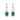 Jewelhalo Emerald Drop Sterling Silver Earrings